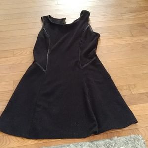 Black paneled dress